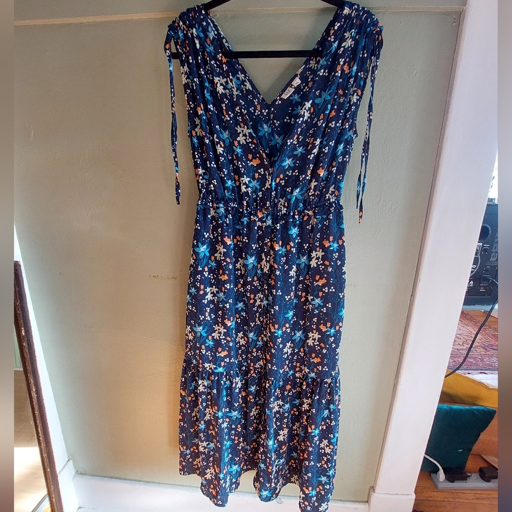 Floral Blue Dress